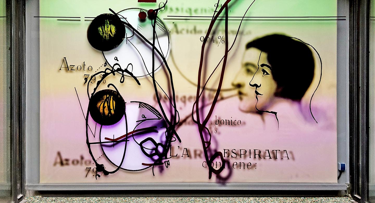 Konstruktion, Beklebung und Licht durch Konzept Wachholz